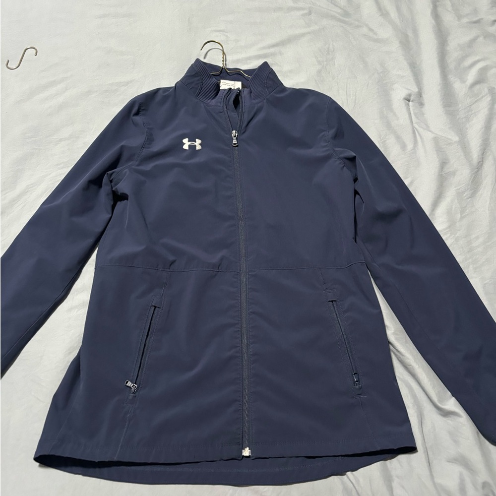 Under Armour Women's Dark Blue Raincoat Jacket